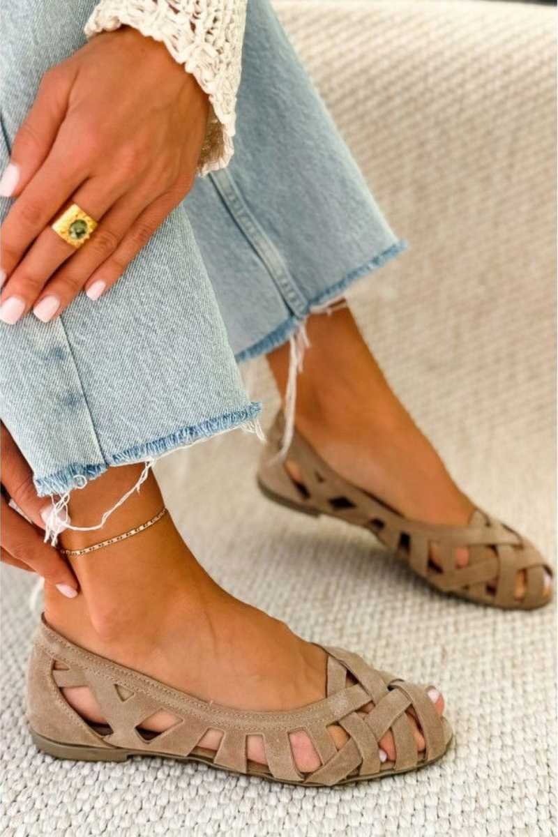 Kinsley | Sandalias planas de tejido trenzado