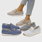 Camellia | Mocasín Deportivo con Hebilla Dorada