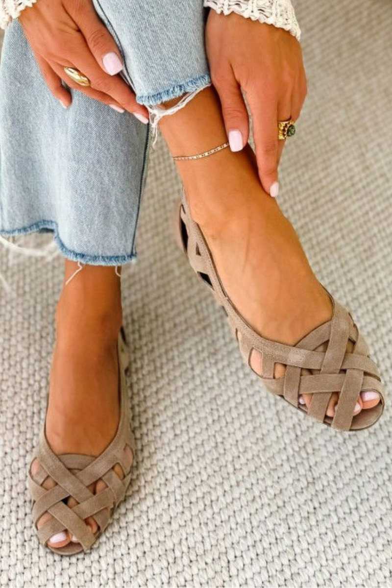 Kinsley | Sandalias planas de tejido trenzado