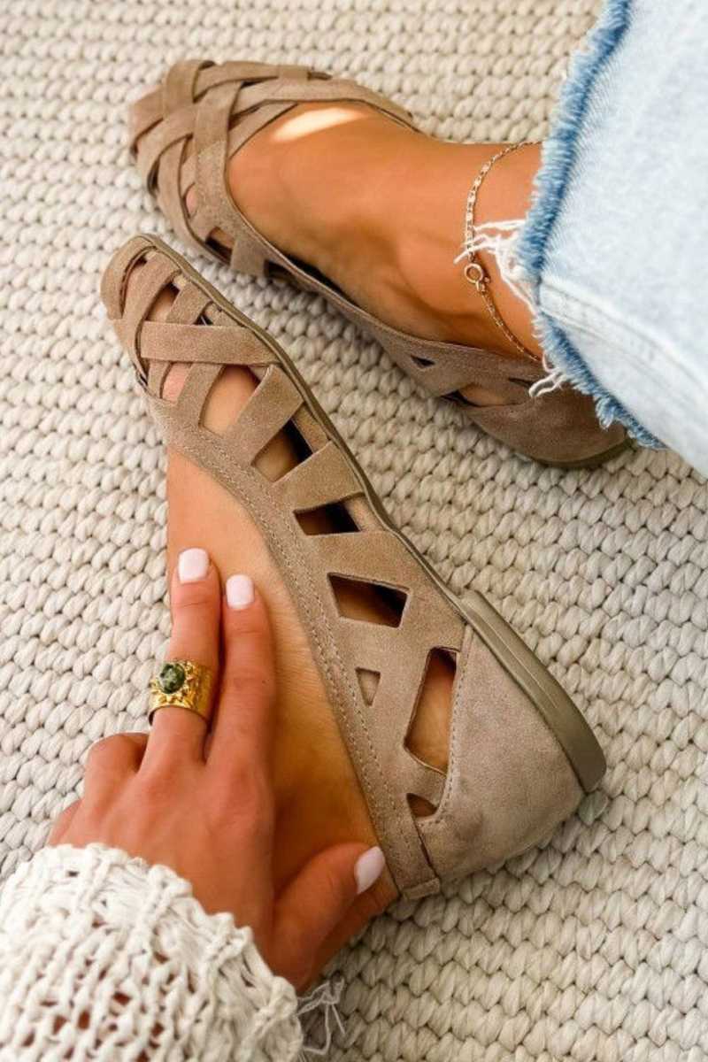 Kinsley | Sandalias planas de tejido trenzado