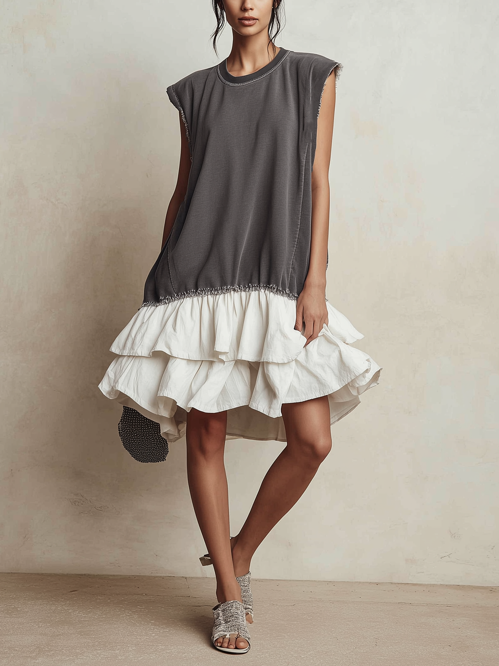 Hilaria | Vestido Corto de Bloques de Color