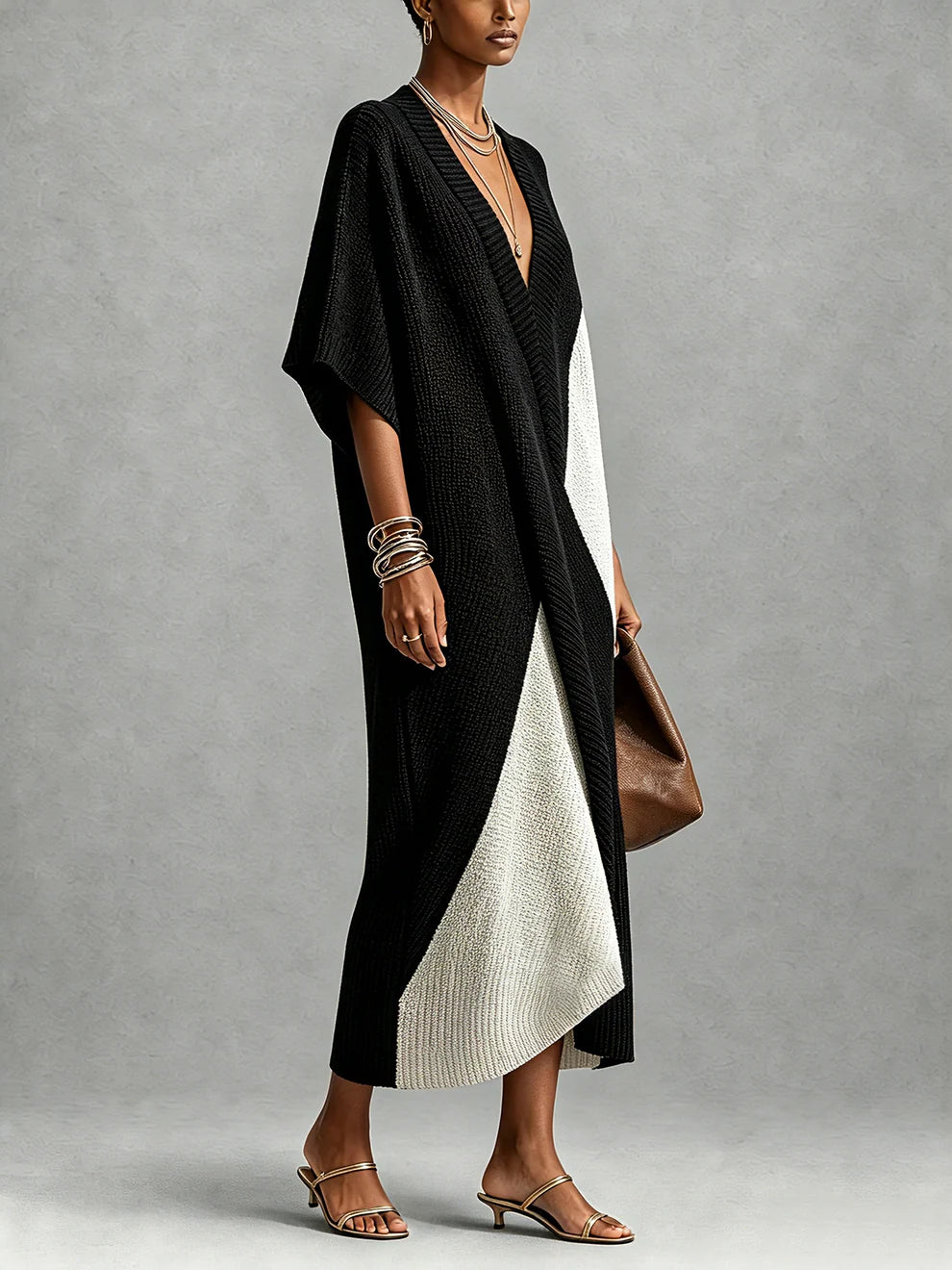 Siena | Vestido Ébano Marfil