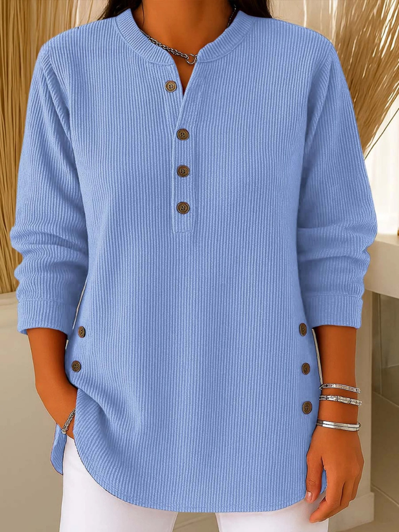 Francisca | Túnica Henley con Botones