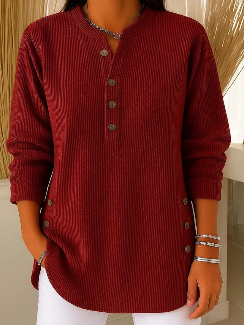 Francisca | Túnica Henley con Botones