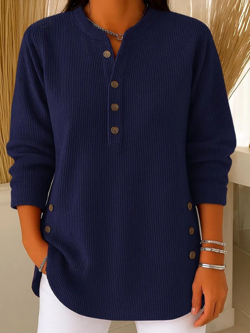 Francisca | Túnica Henley con Botones