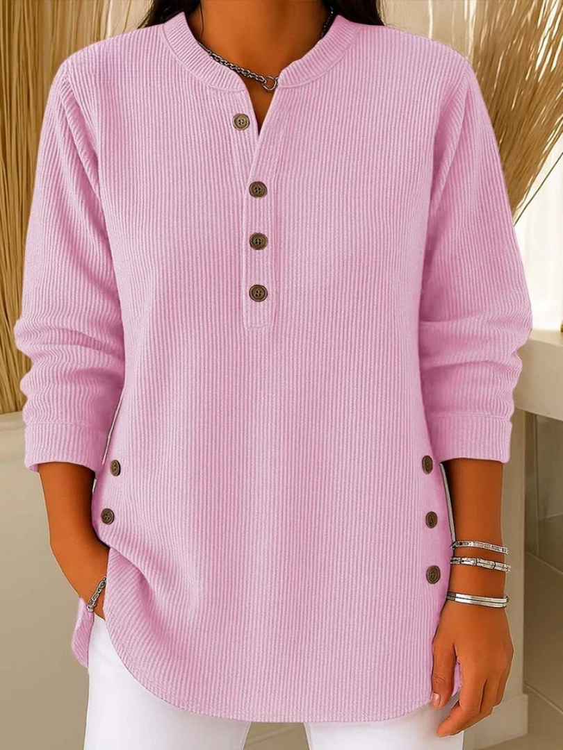 Francisca | Túnica Henley con Botones