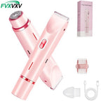 1PCS Women'S Bikini Trimmer, Electric Shaver, Dual Head Electric Razor, Two-In-One Women'S Body Shaver, and Ipx67 Waterproof Wet