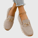Camellia | Mocasín Deportivo con Hebilla Dorada