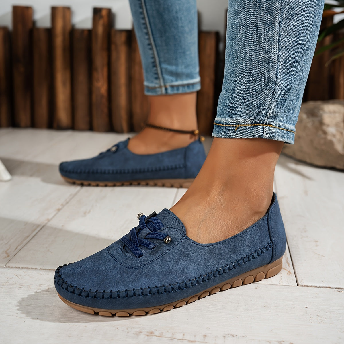 Ester - Mocasín femenino flexible de confort
