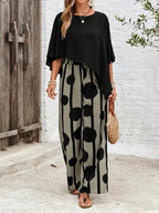 Valeriana | Conjunto Top Asimétrico y Pantalón Boho