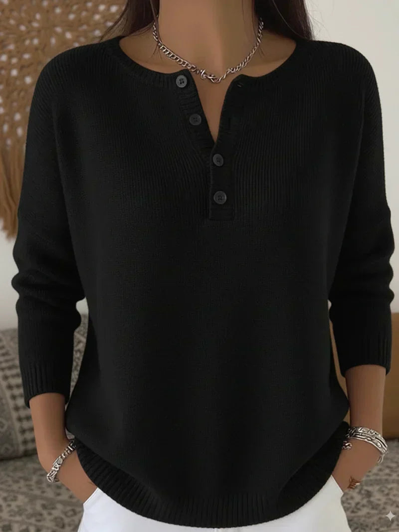 Beatriz | Jersey de Punto con Botones Henley