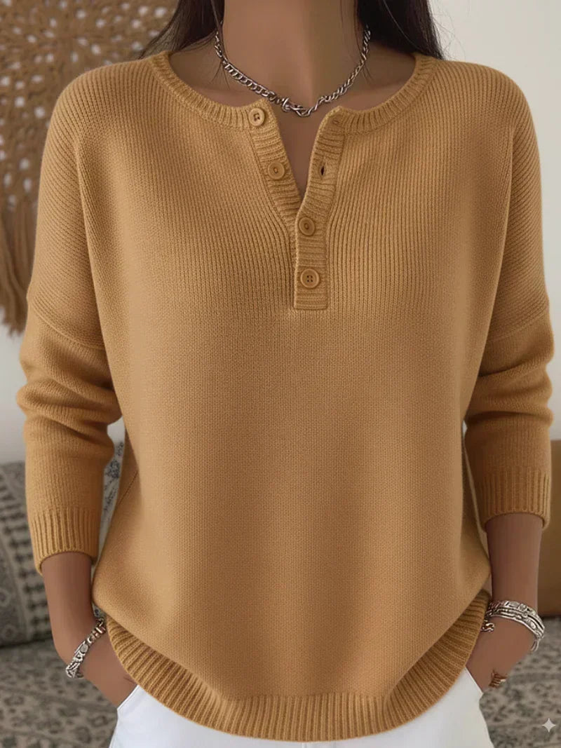 Beatriz | Jersey de Punto con Botones Henley