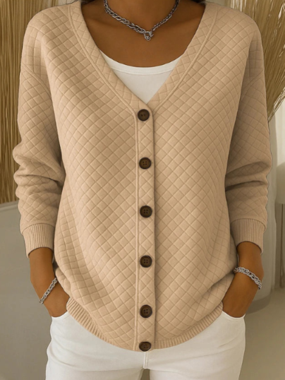 Inmaculada | Chaqueta de Punto Acolchada con Botones