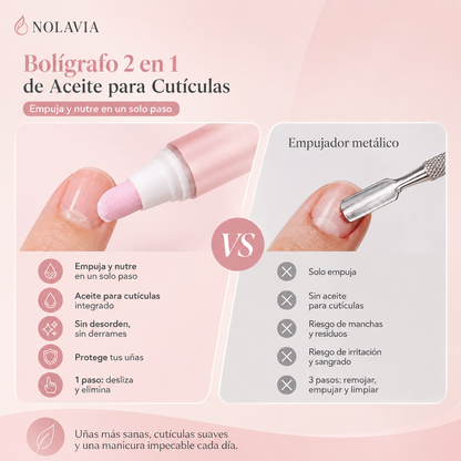 Bolígrafo 2 en 1 de Aceite para Cutículas