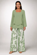 Esperanza | Conjunto Verde con Pantalón de Hojas