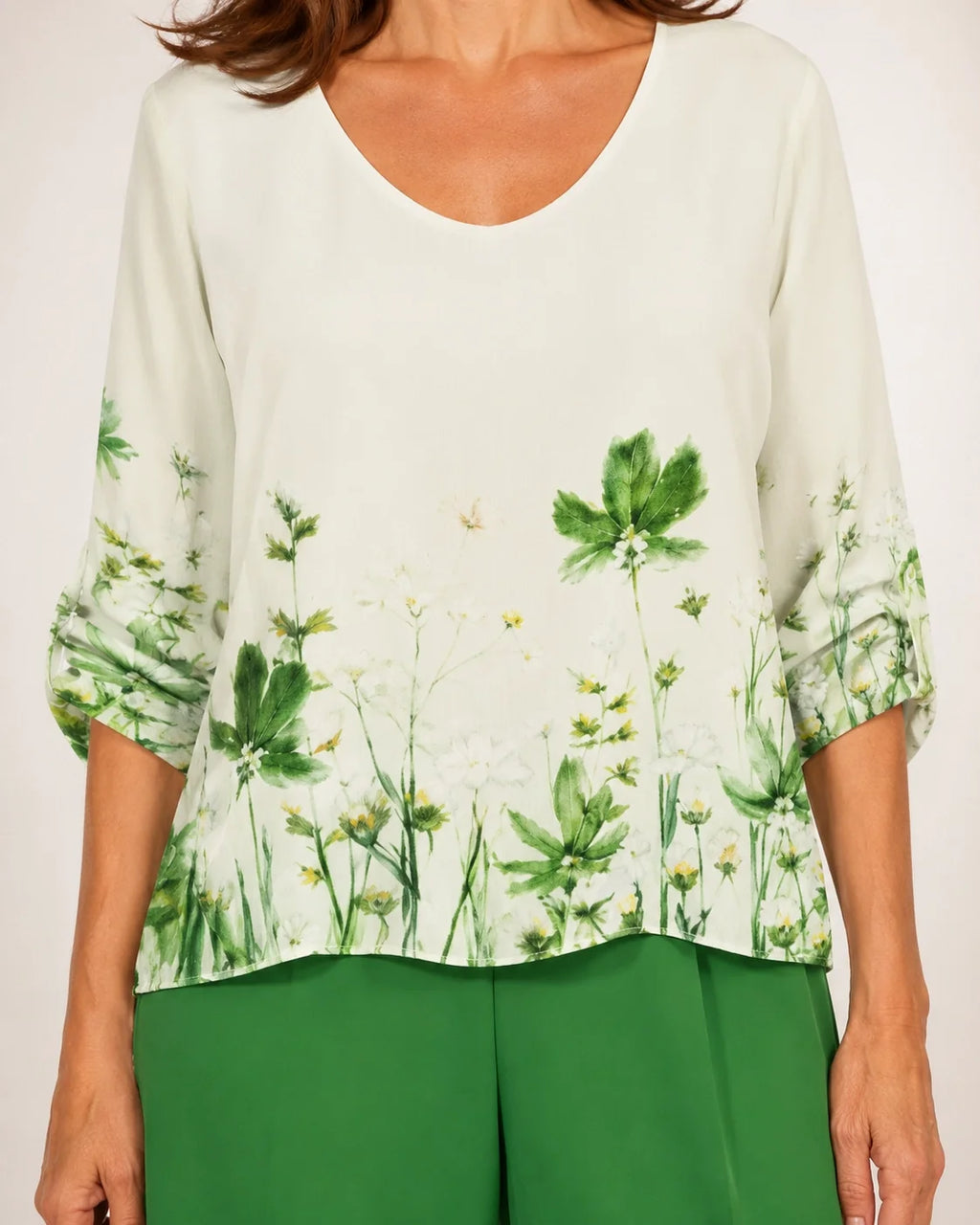 Casilda | Conjunto Floral Verde