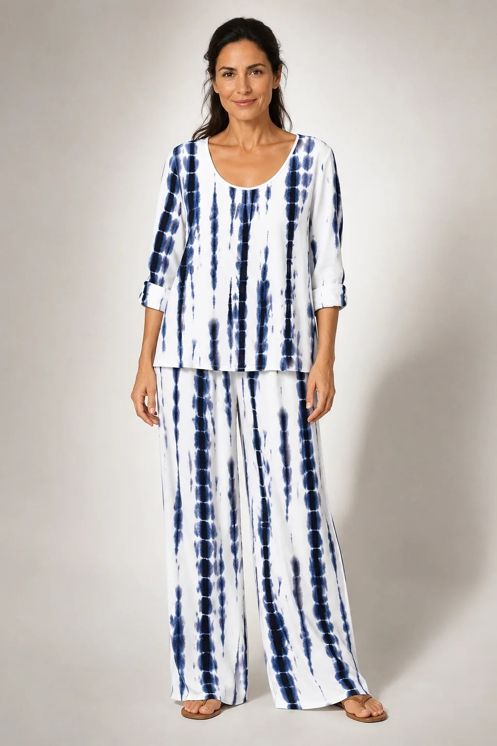 Bernarda | Conjunto de Rayas Blanco