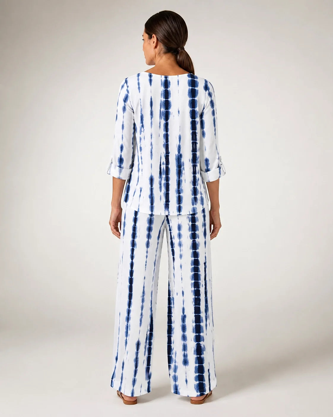 Bernarda | Conjunto de Rayas Blanco