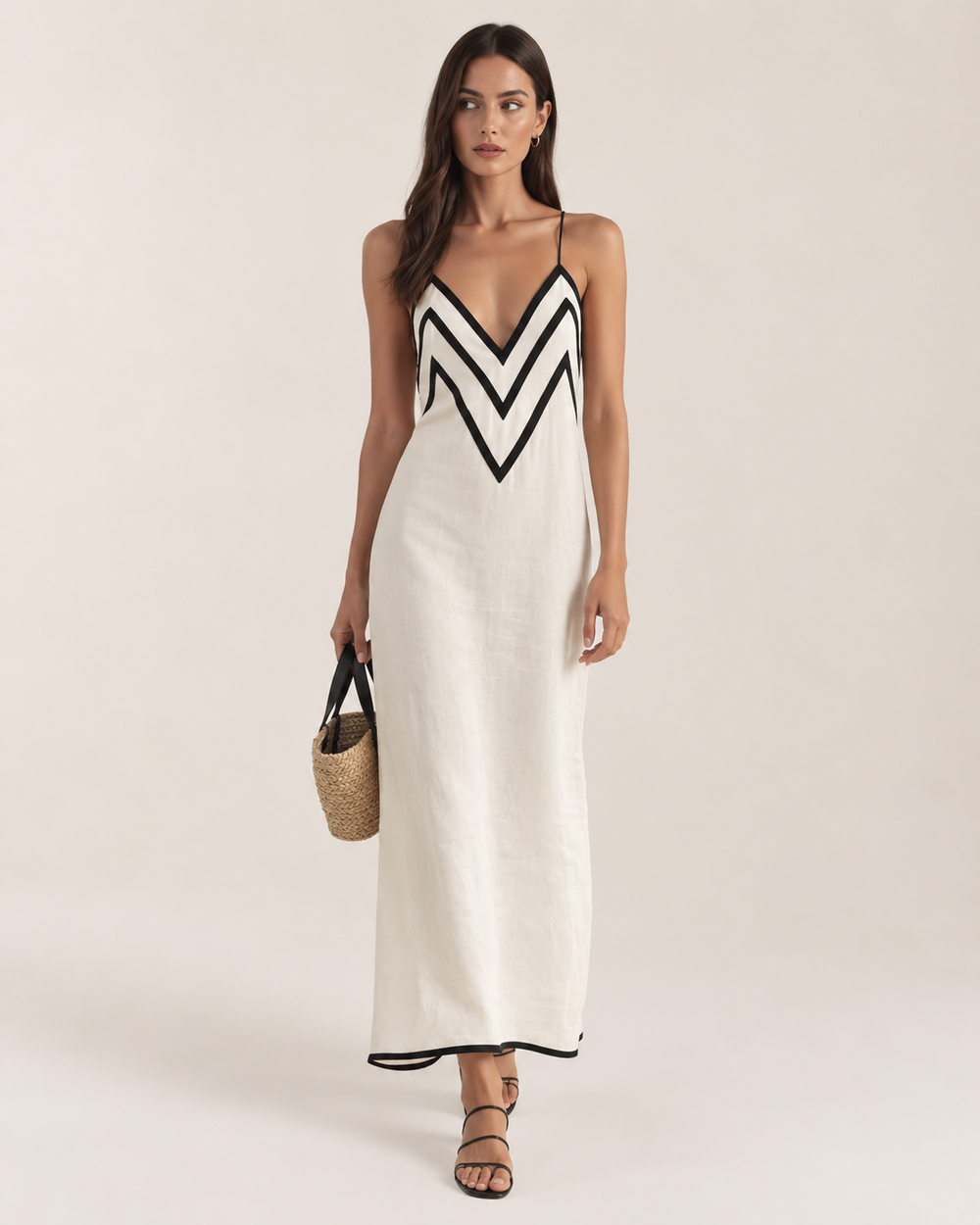 Amalfi | Vestido Maxi con Diseño Chevron