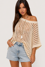 Noa - Jersey de verano de punto calado casual