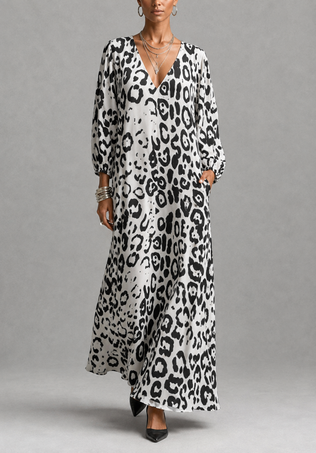 Biarritz | Vestido Safari Chic con estampado de leopardo