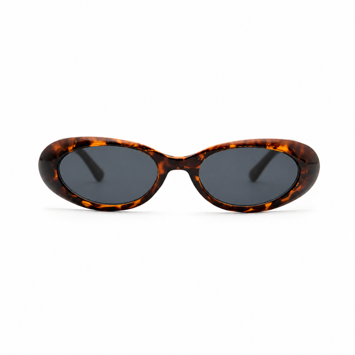 Gafas de sol retro ovaladas mujer – lentes negras UV400 estilo vintage