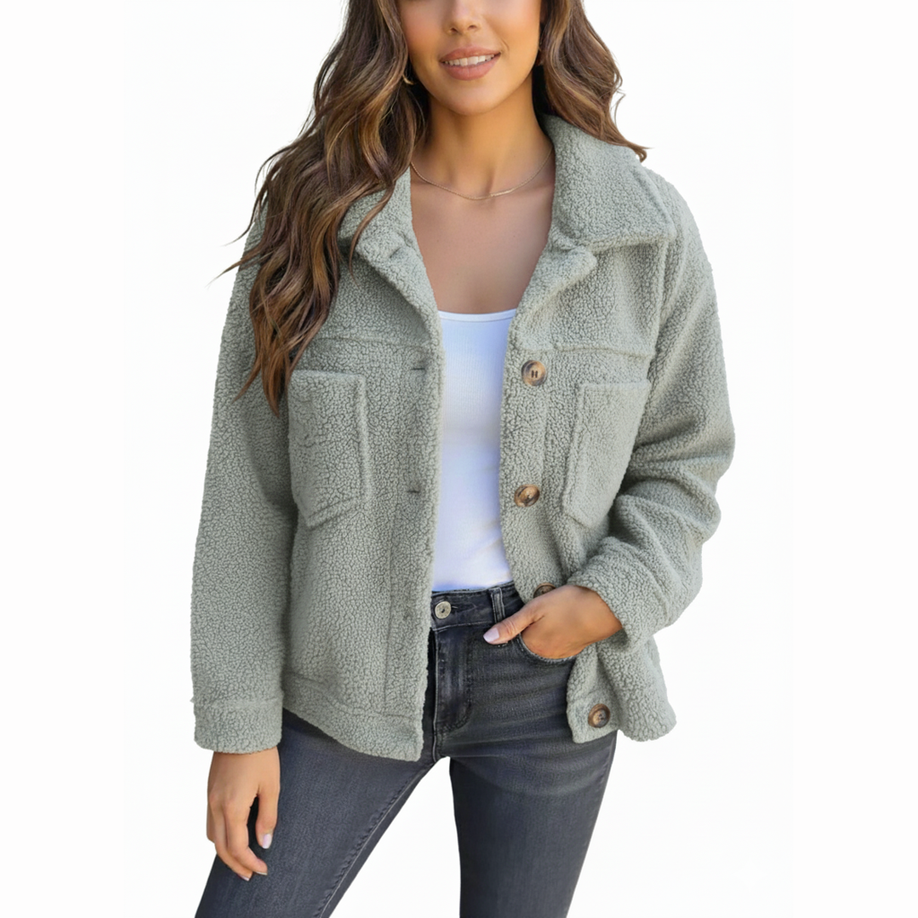 Rocío | Chaqueta de polar suave con botones