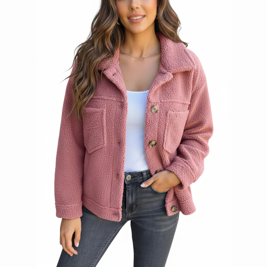 Rocío | Chaqueta de polar suave con botones