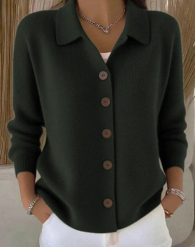 Marisol | Chaqueta de Punto con Cuello y Botones