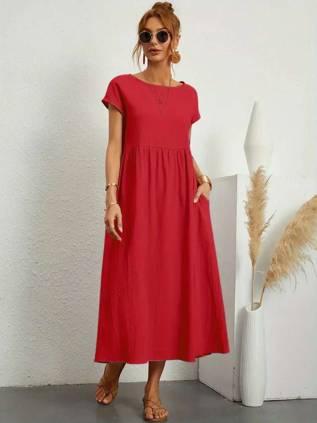 Gabriela | Vestido midi fluido con una elegancia atemporal