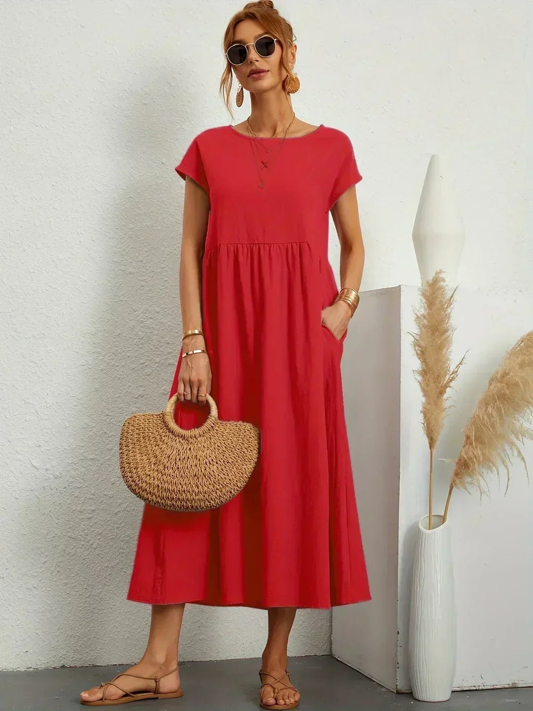 Gabriela | Vestido midi fluido con una elegancia atemporal
