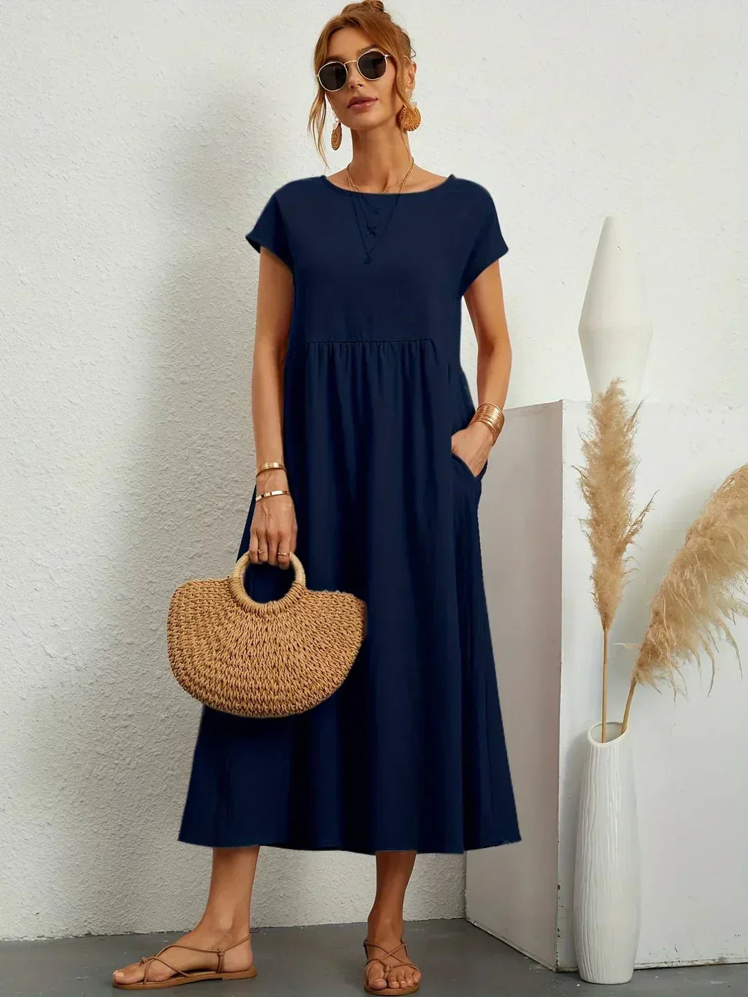Gabriela | Vestido midi fluido con una elegancia atemporal