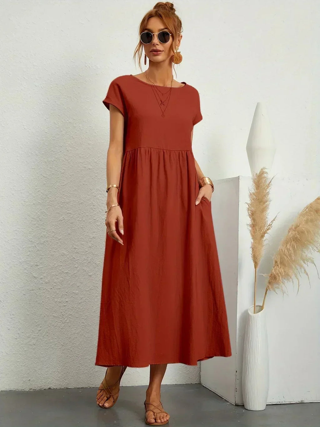 Gabriela | Vestido midi fluido con una elegancia atemporal