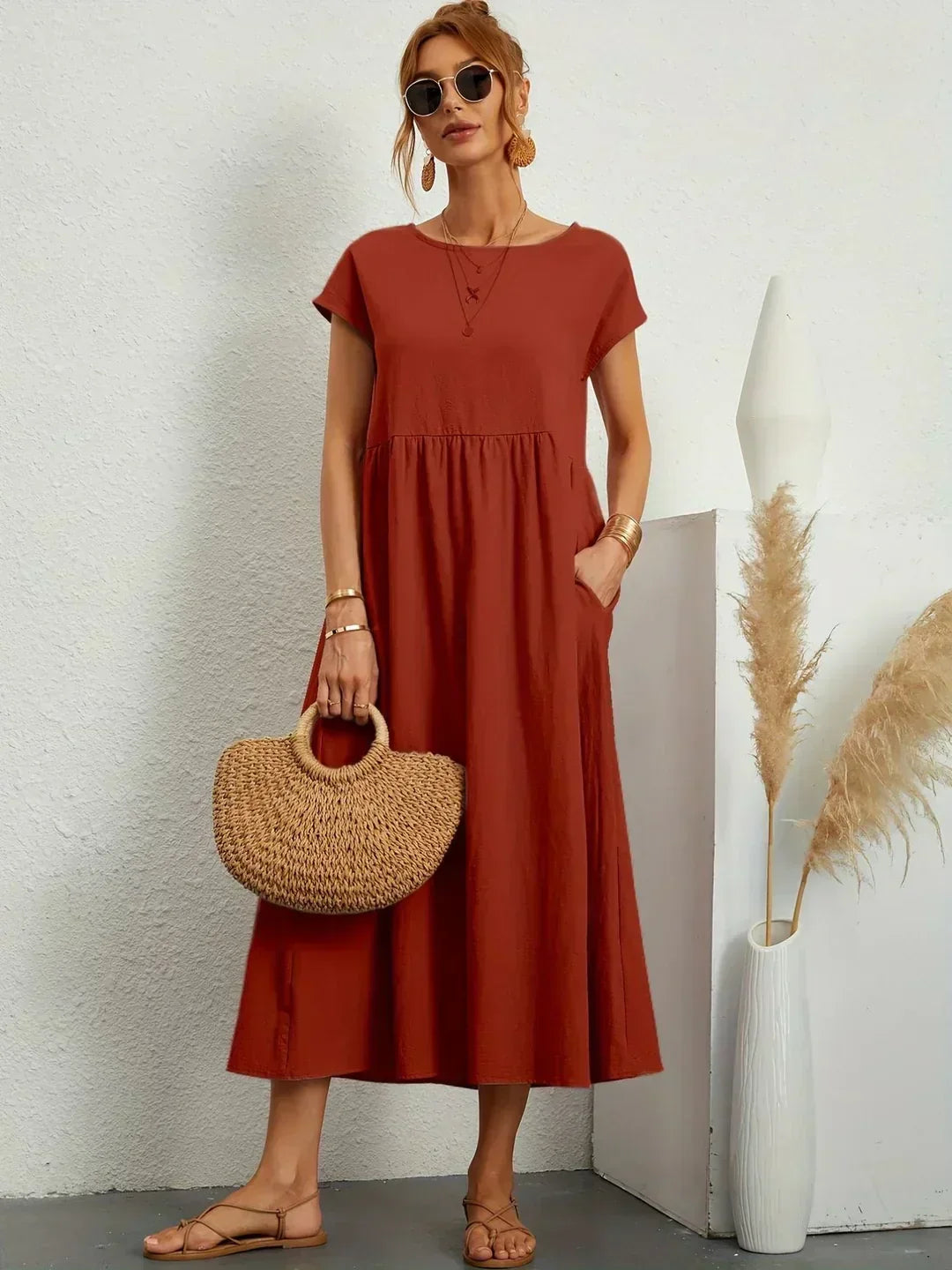 Gabriela | Vestido midi fluido con una elegancia atemporal