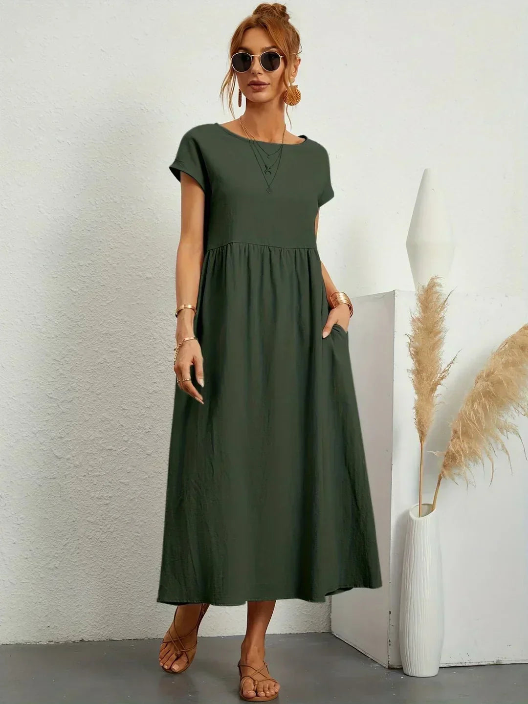 Gabriela | Vestido midi fluido con una elegancia atemporal