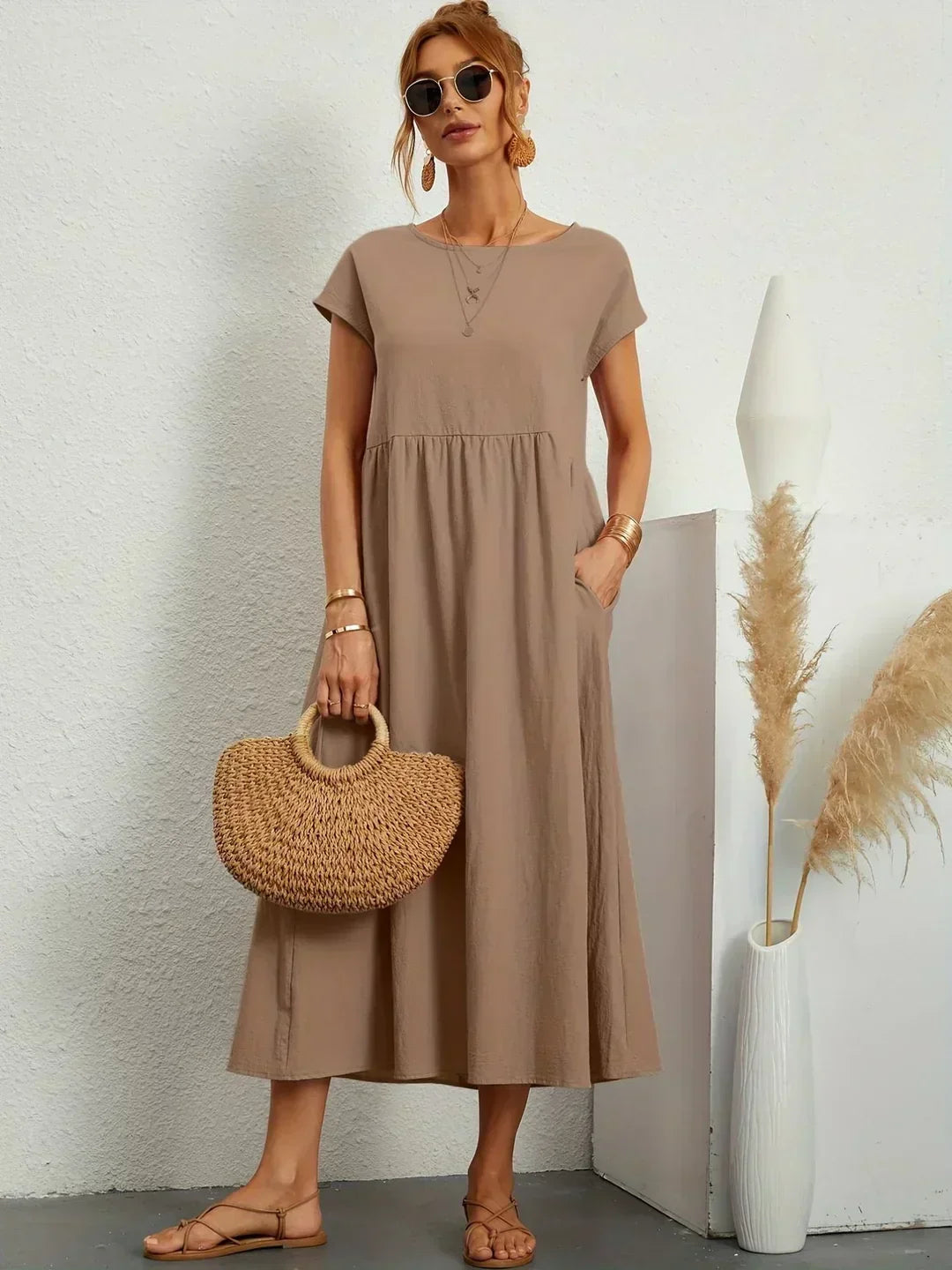 Gabriela | Vestido midi fluido con una elegancia atemporal