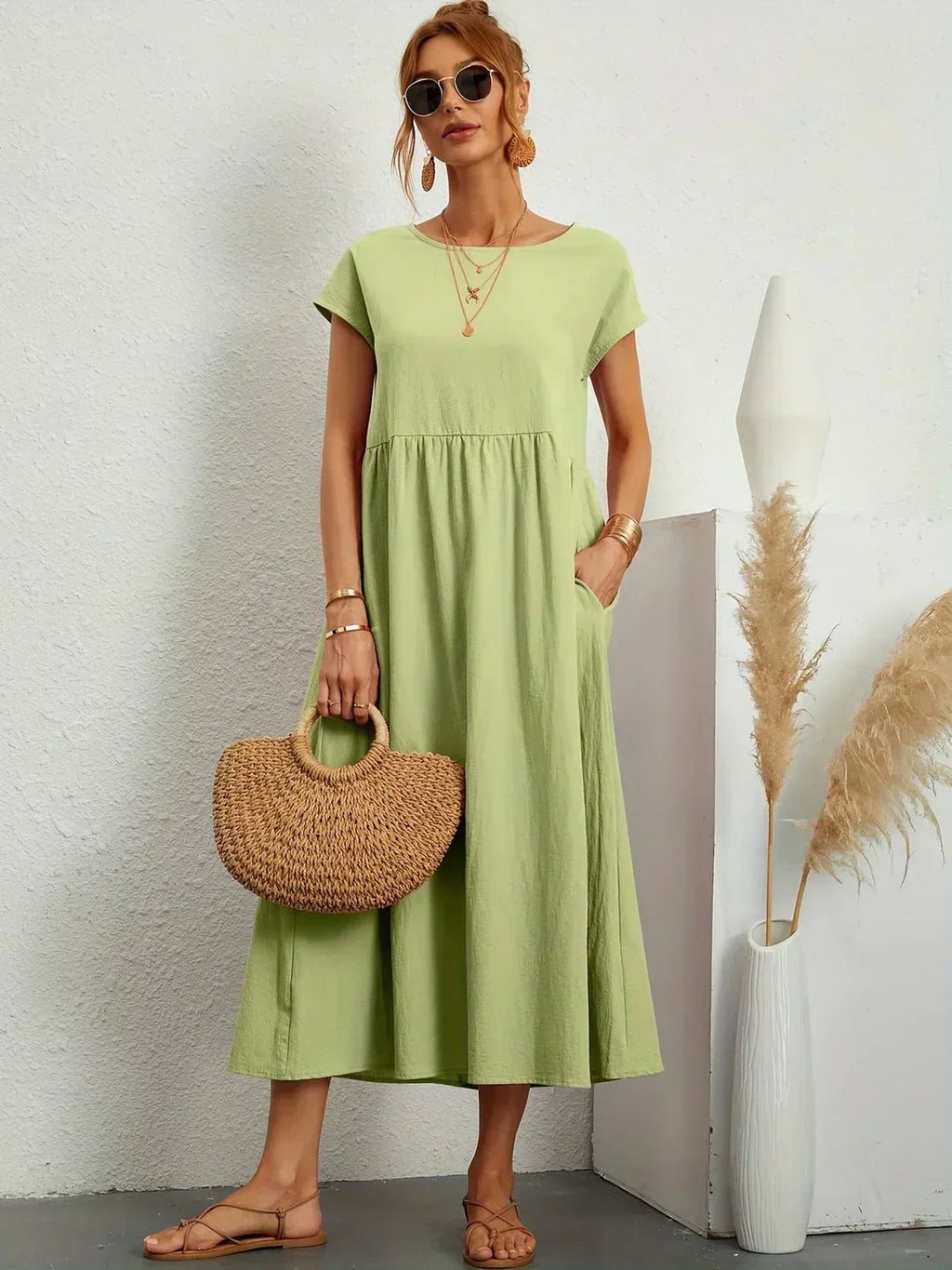 Gabriela | Vestido midi fluido con una elegancia atemporal