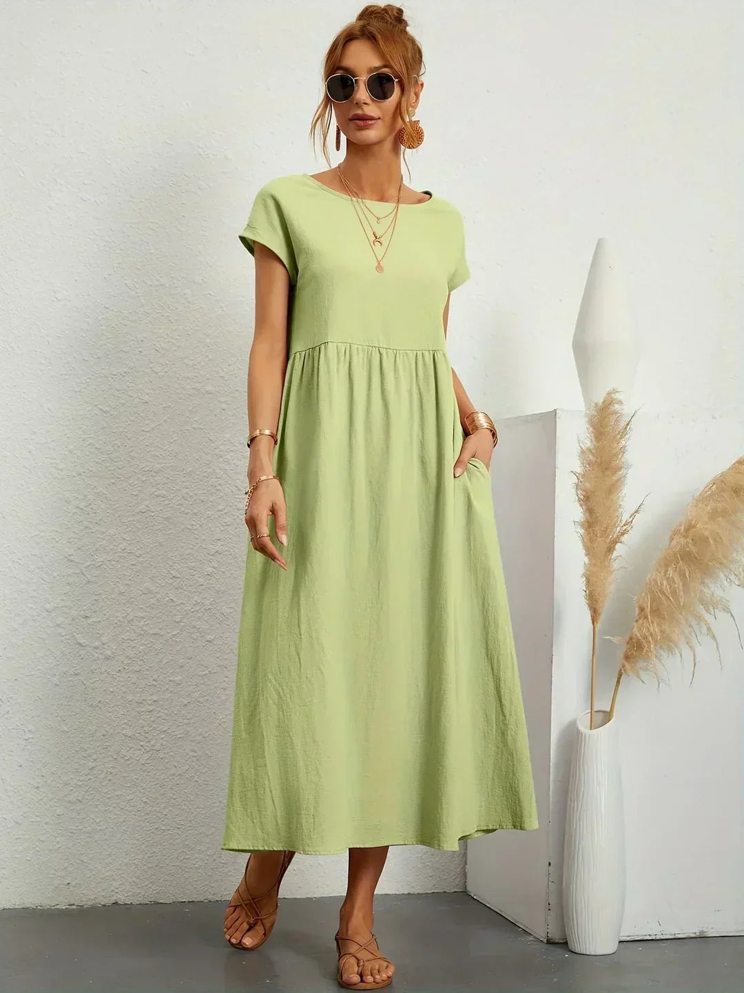 Gabriela | Vestido midi fluido con una elegancia atemporal