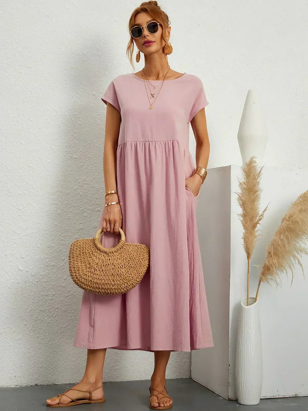 Gabriela | Vestido midi fluido con una elegancia atemporal