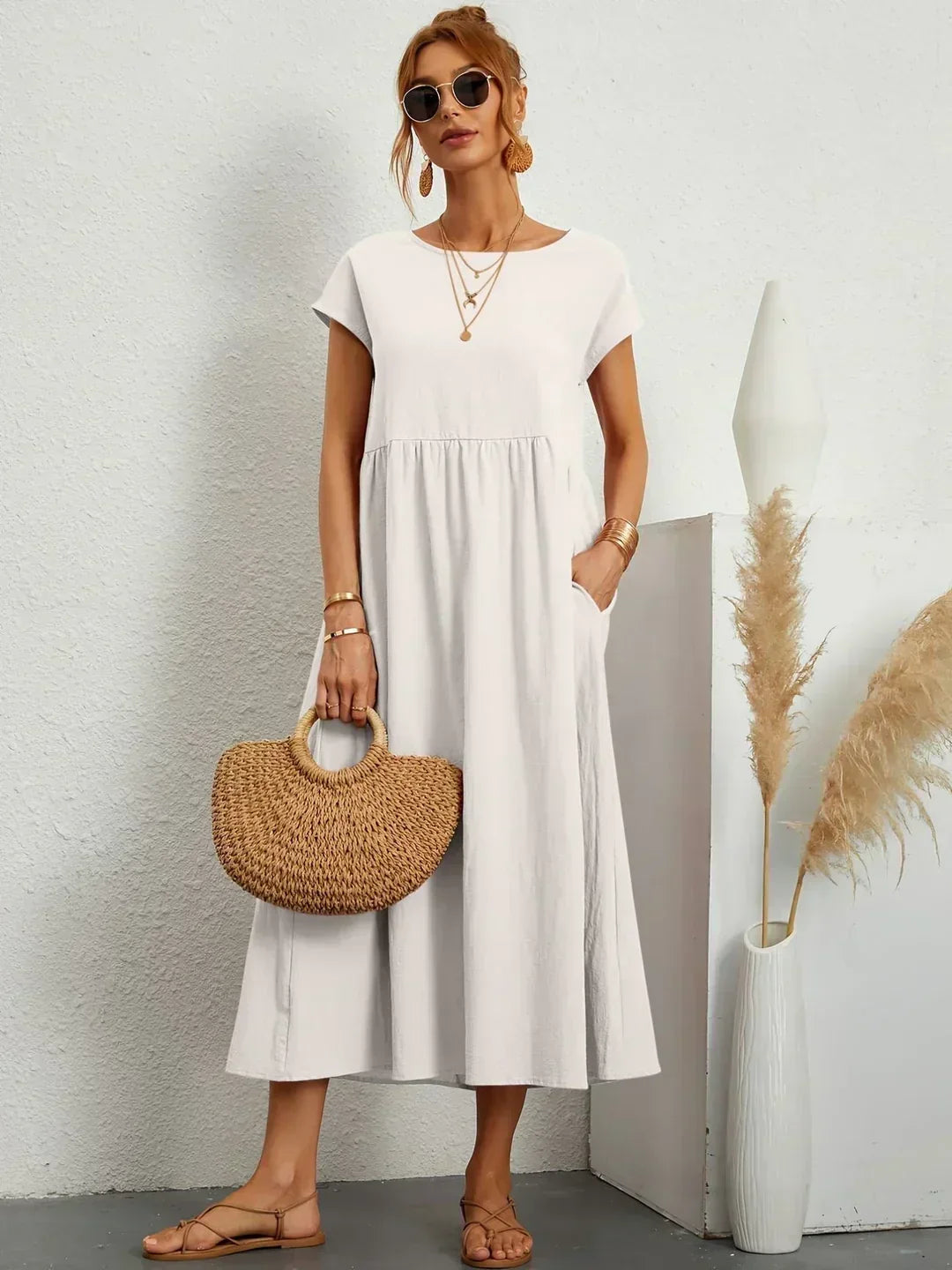 Gabriela | Vestido midi fluido con una elegancia atemporal