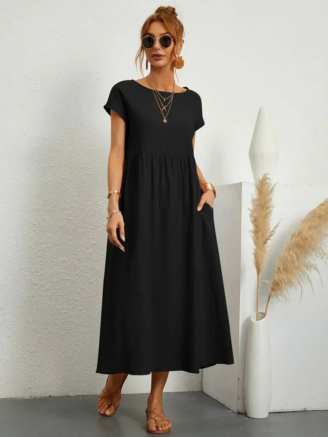 Gabriela | Vestido midi fluido con una elegancia atemporal