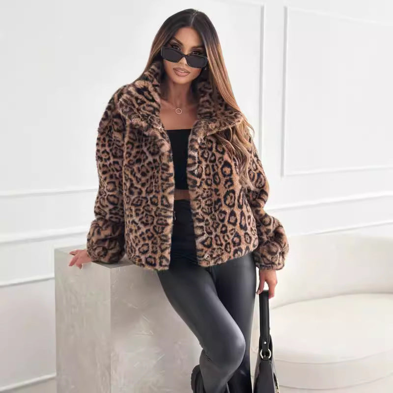 Leonor | Abrigo con Estampado de Leopardo