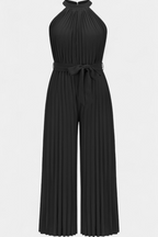 Patrizia | Mono Palazzo Plisado con Cuello Halter