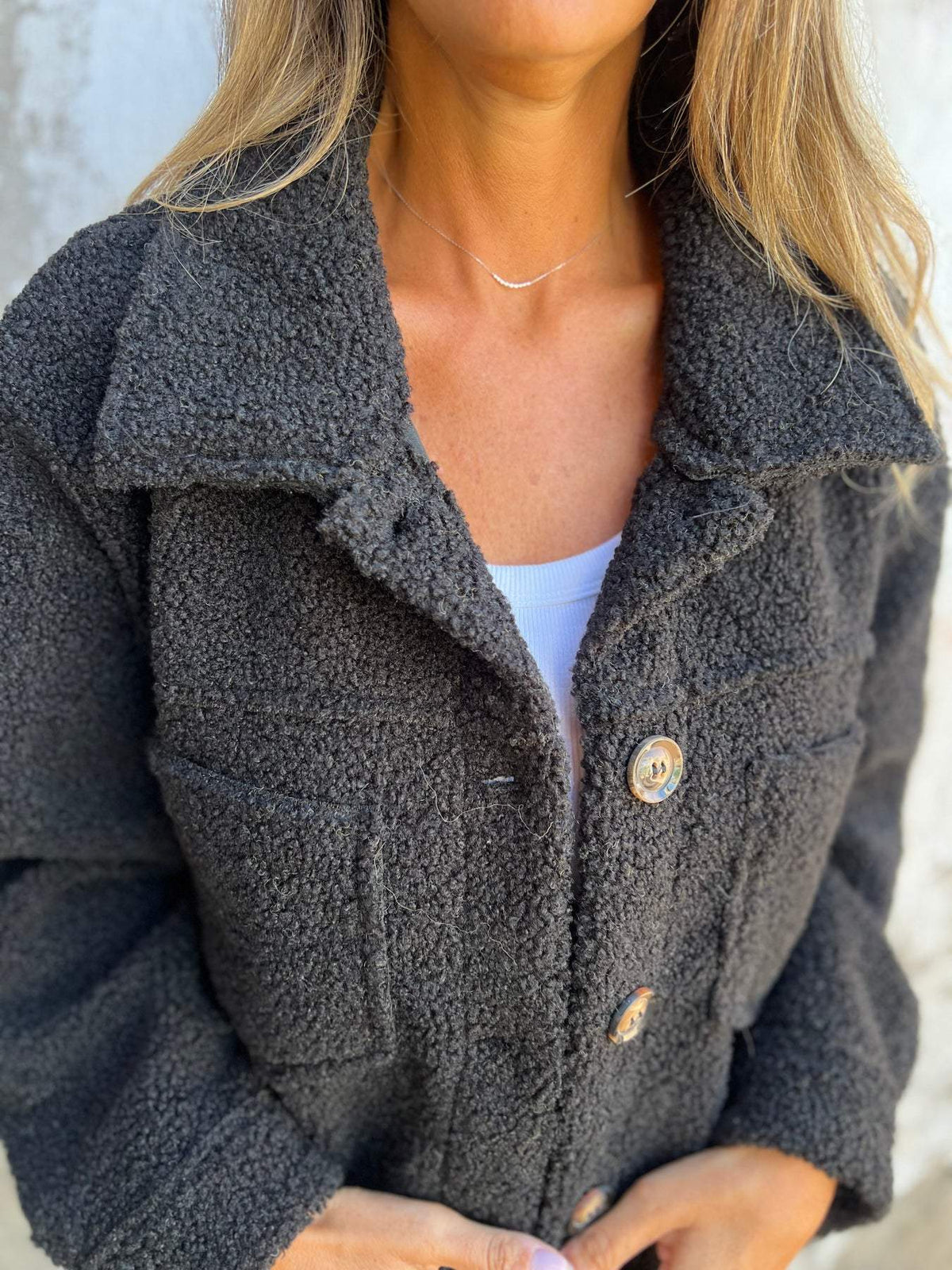 Rocío | Chaqueta de polar suave con botones