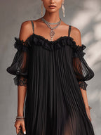 Aurora | Vestido de Gasa con Escote en V