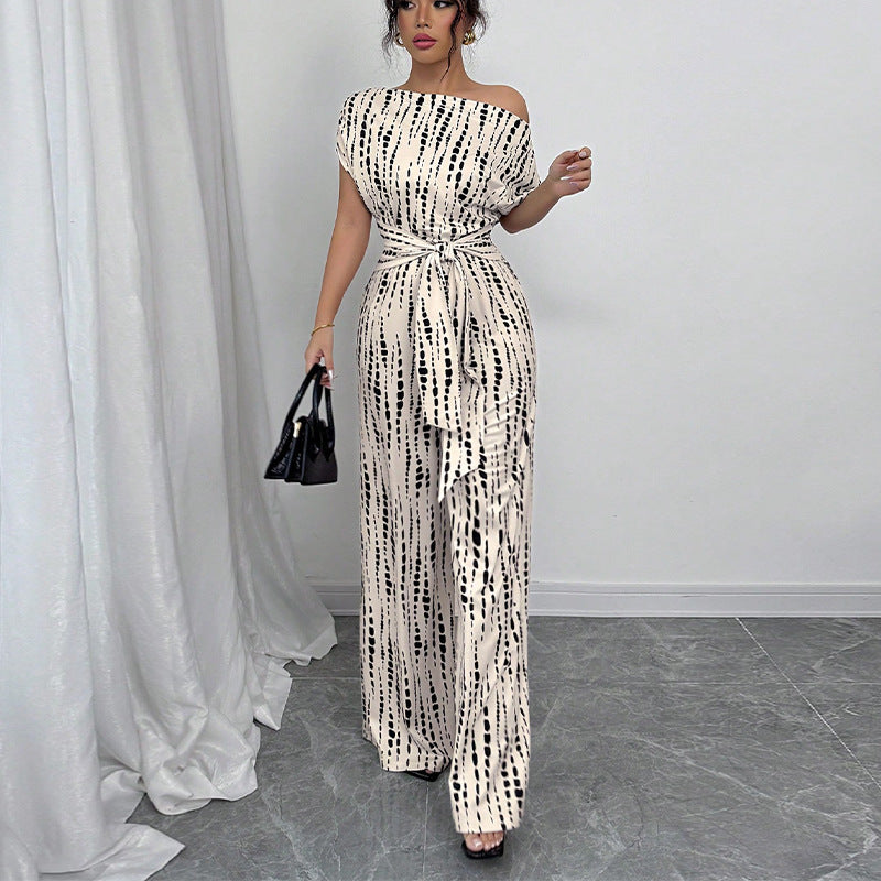 Amanda | Mono con pantalones anchos