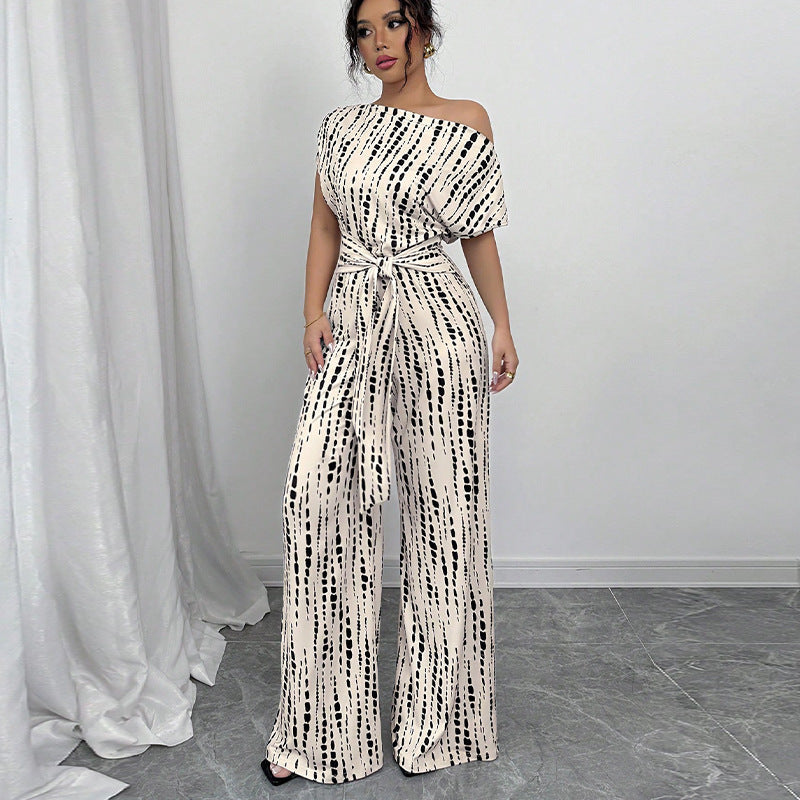Amanda | Mono con pantalones anchos