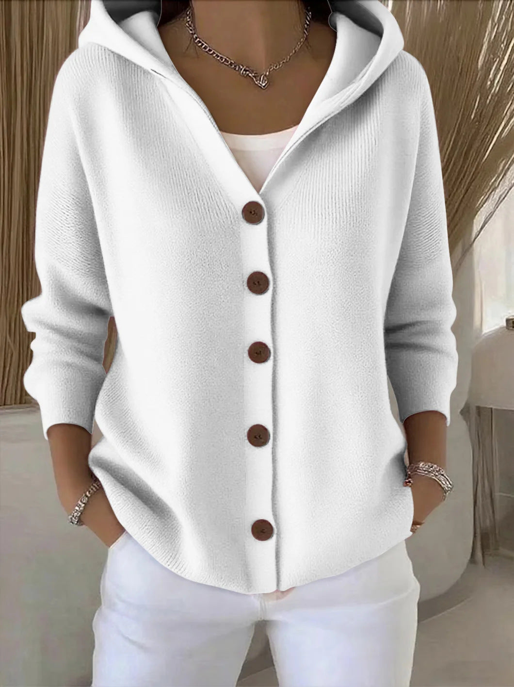 Mercedes | Chaqueta de Punto con Capucha
