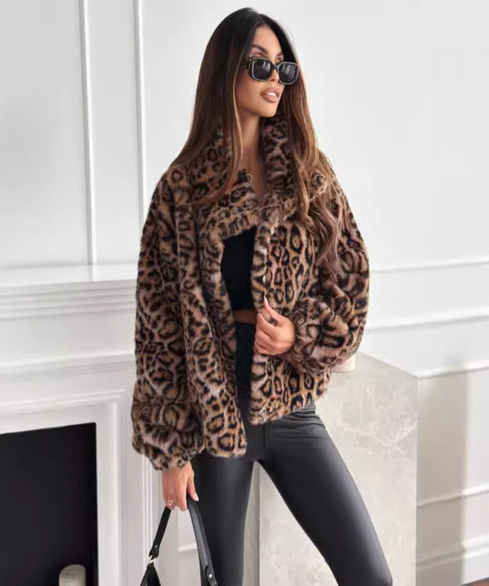 Leonor | Abrigo con Estampado de Leopardo