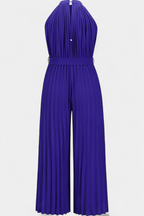 Patrizia | Mono Palazzo Plisado con Cuello Halter